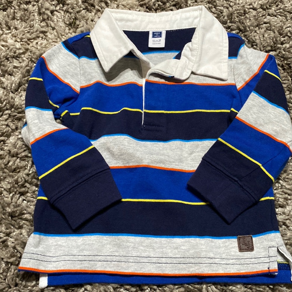 Janie and Jack rugby shirt 12-18 months